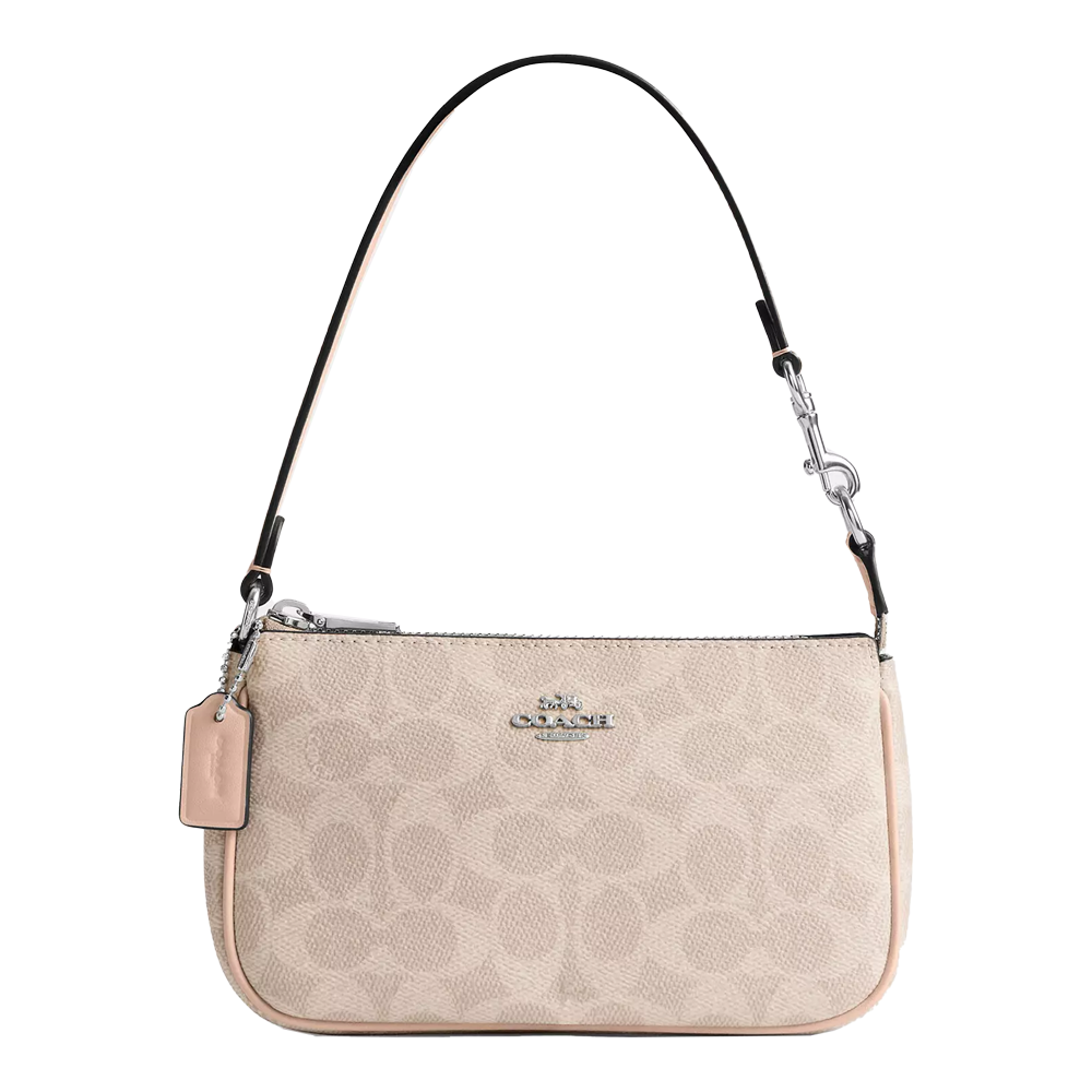 Сумка женская Coach Nolita 19 In Signature Canvas Sv/Sand/Taupe (CH27)