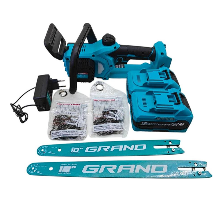 Пила цепная аккумуляторная Grand АПЦ-20А/12-4 кейс 2 АКБ по 4 А 2 шины/2 цепи - фото 2 Пила цепная аккумуляторная Grand АПЦ-20А/12-4 кейс 2 АКБ по 4 А 2 шины/2 цепи - фото 2