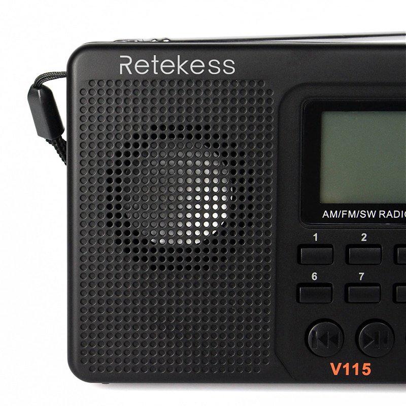 Радіоприймач Retekess V115 з MP3 плеєром та акумулятором 1000 mAh (V115) - фото 2