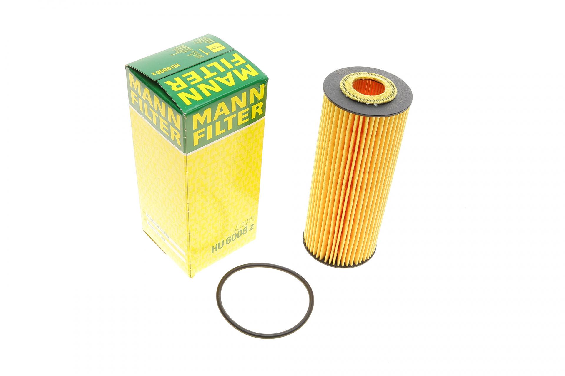 Фильтр масляный Mann-Filter для MB A-class W176/C C205/E W212 11- (HU 6008 Z)