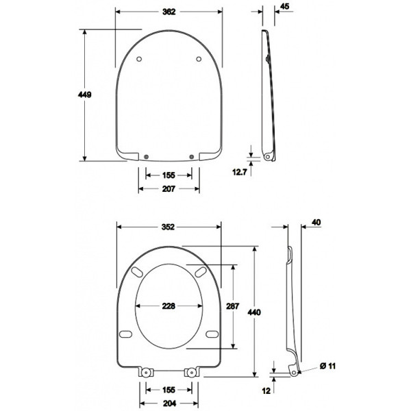 Сиденье Kolo Nova Pro М30112 - фото 2