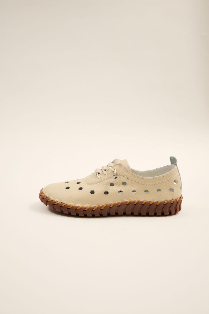 Мокасини жіночі ALLSY шкіряні р. 36 Бежевий (196813) - фото 5 Мокасини жіночі ALLSY шкіряні р. 36 Бежевий (196813) - фото 5