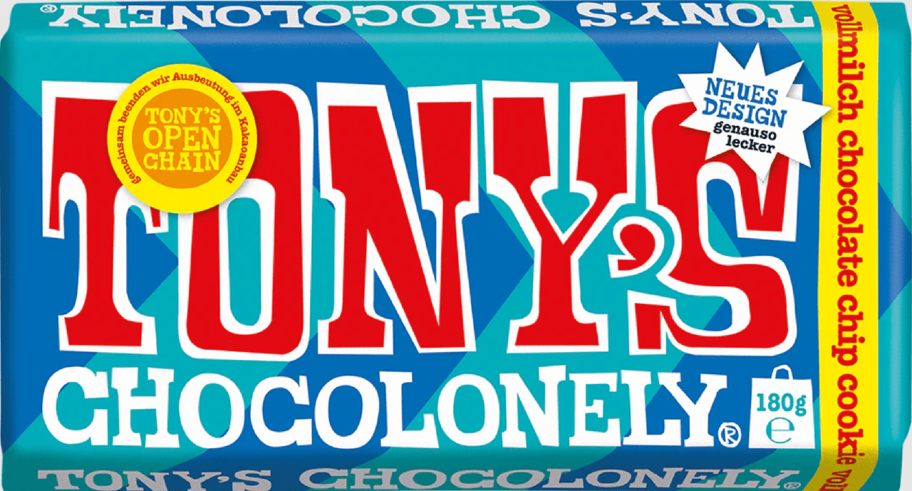 Шоколад Tony's Chocolonely Milk Chocolate Chip Cookie 180 г (2028843487)