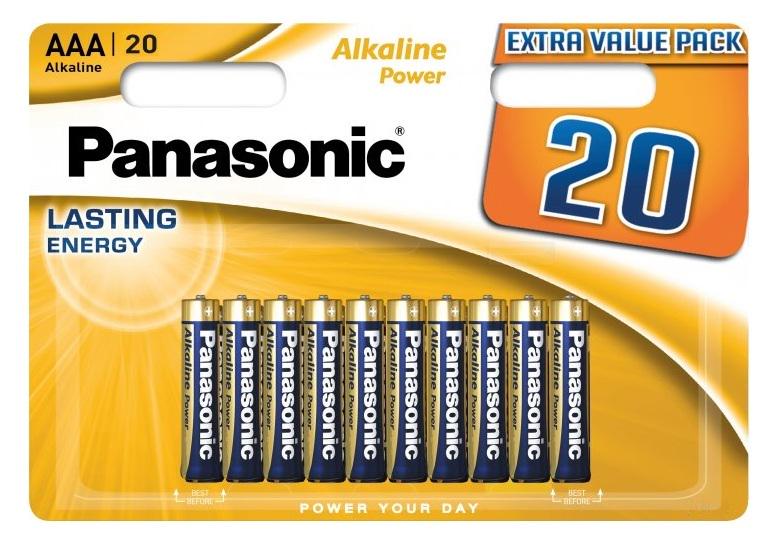 Батарейки Panasonic Alkaline Power щелочные AAA 20 шт.