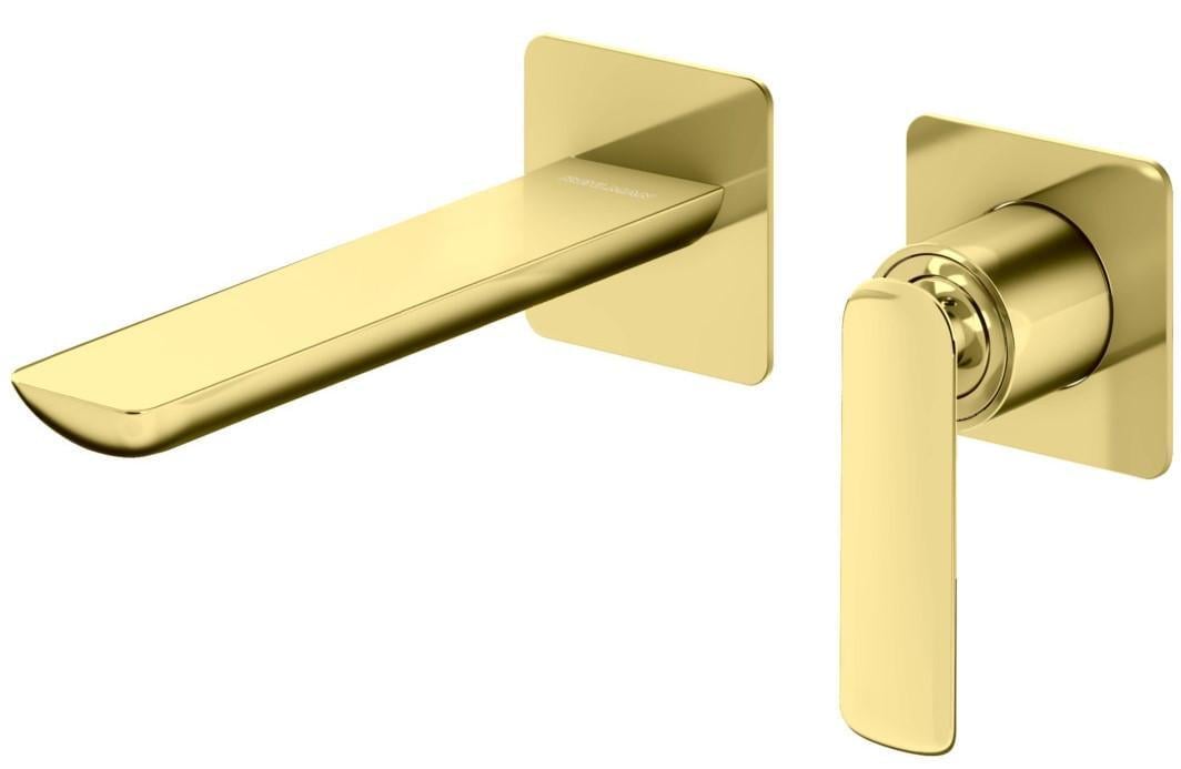 Смеситель для раковины Kohlman Experience с боксом скрытого монтажа Gold (2808405855)