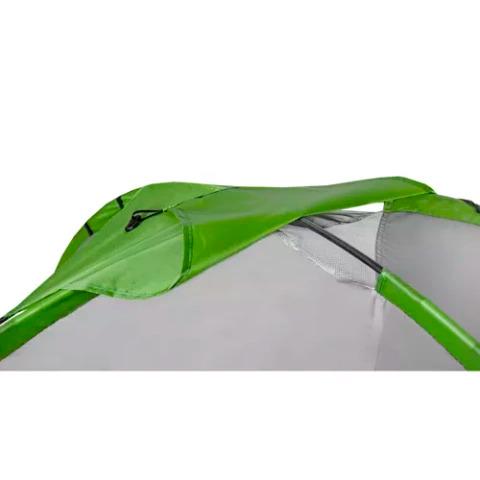 Палатка с навесом в чехле туристическая четырехместная 200х200х110 см Серо-зеленый - фото 6