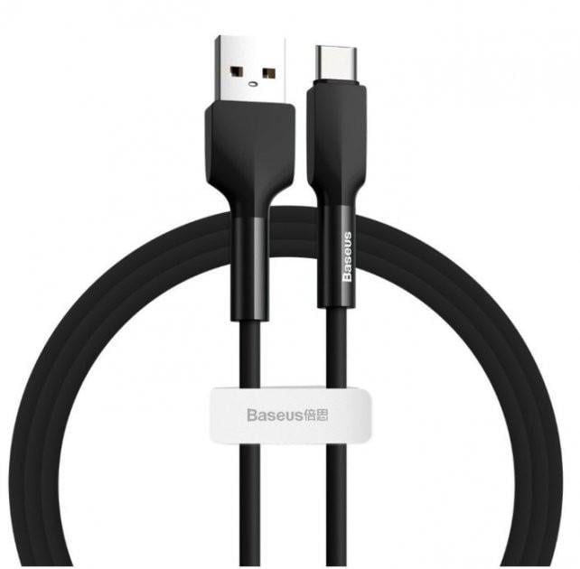 Кабель Baseus CAGD000101 Jelly Liquid Silica Gel Lightning 200 см Black (3a628b01)