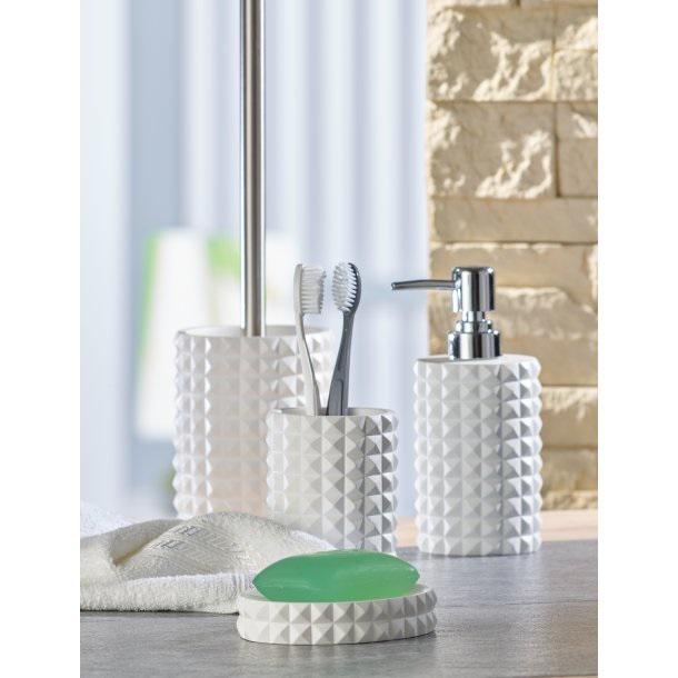 Склянка Axentia Вегас полігума d 7x11,5 см Білий (126774) - фото 2 Склянка Axentia Вегас полігума d 7x11,5 см Білий (126774) - фото 2