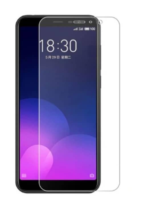 Закаленное защитное стекло на Meizu Note 8 / Без рамки / Прозрачное Закаленное защитное стекло на Meizu Note 8 / Без рамки / Прозрачное