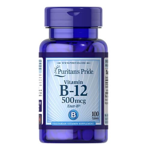 Кобаламин B-12 Puritan's Pride Vitamin B-12 500 mcg 100 tab (1370)