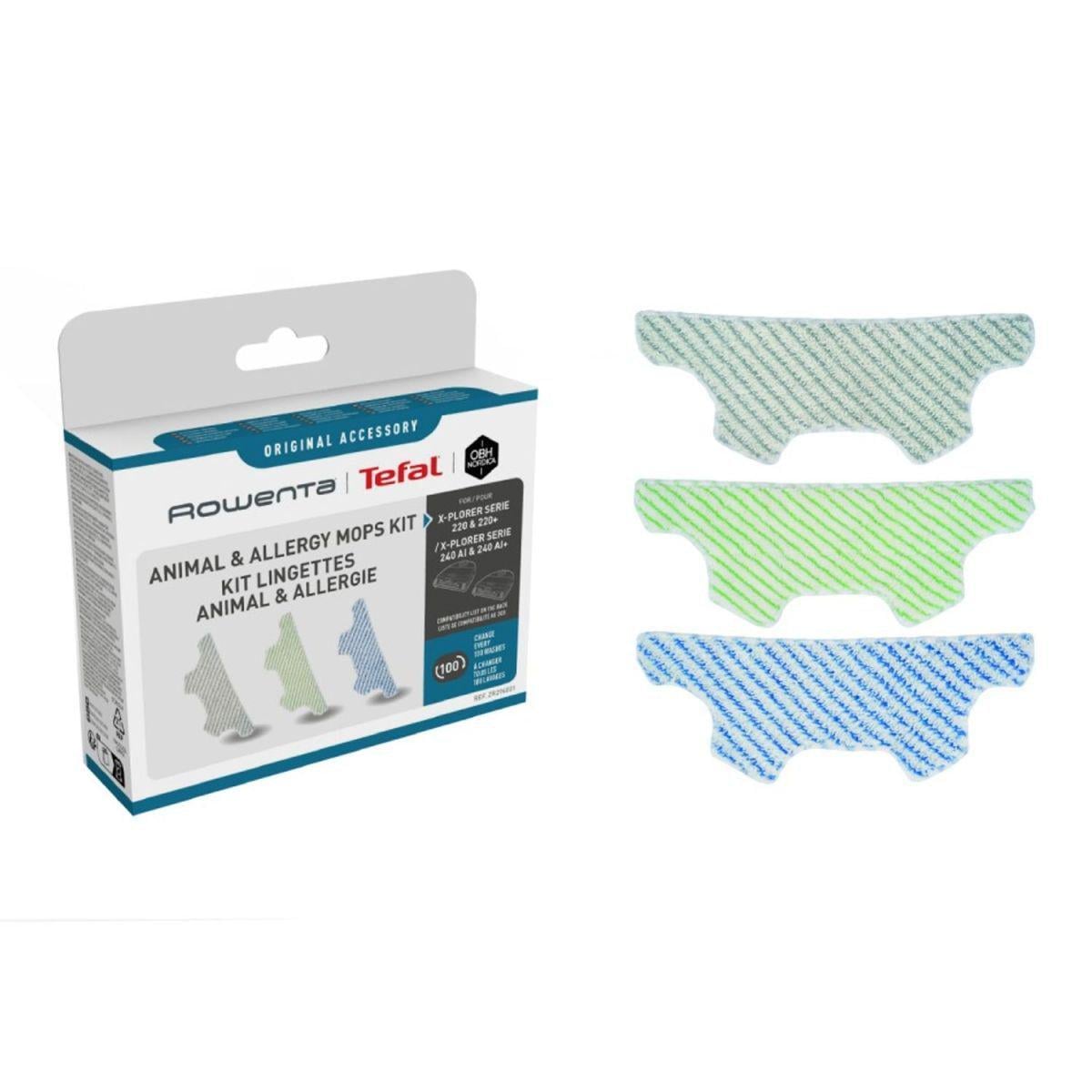 Серветки з мікрофібри для робота пилососу Serie 220/220+/240AI/240AI+ Rowenta 3 шт. (ZR294001) Серветки з мікрофібри для робота пилососу Serie 220/220+/240AI/240AI+ Rowenta 3 шт. (ZR294001)