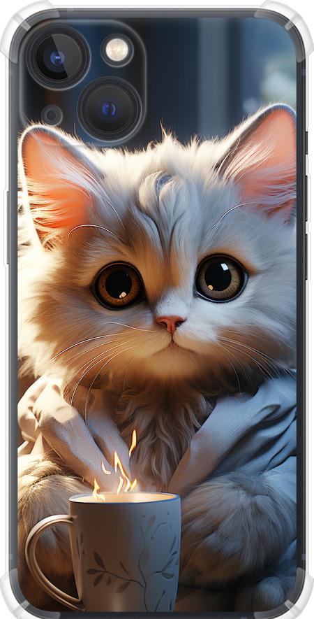 Чехол на iPhone 13 White cat (5646sp-2374-42517)