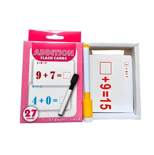 Флеш картки додавання 27 шт. з фломастером (82425004)