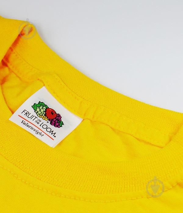 Футболка Fruit of the Loom ValueWeight S Жовтий (061036034S) - фото 3