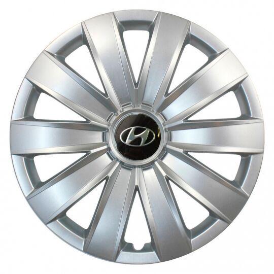 Автомобильные колпаки SKS 421 R16 с логотипом Hyundai 4 шт. Серебристый