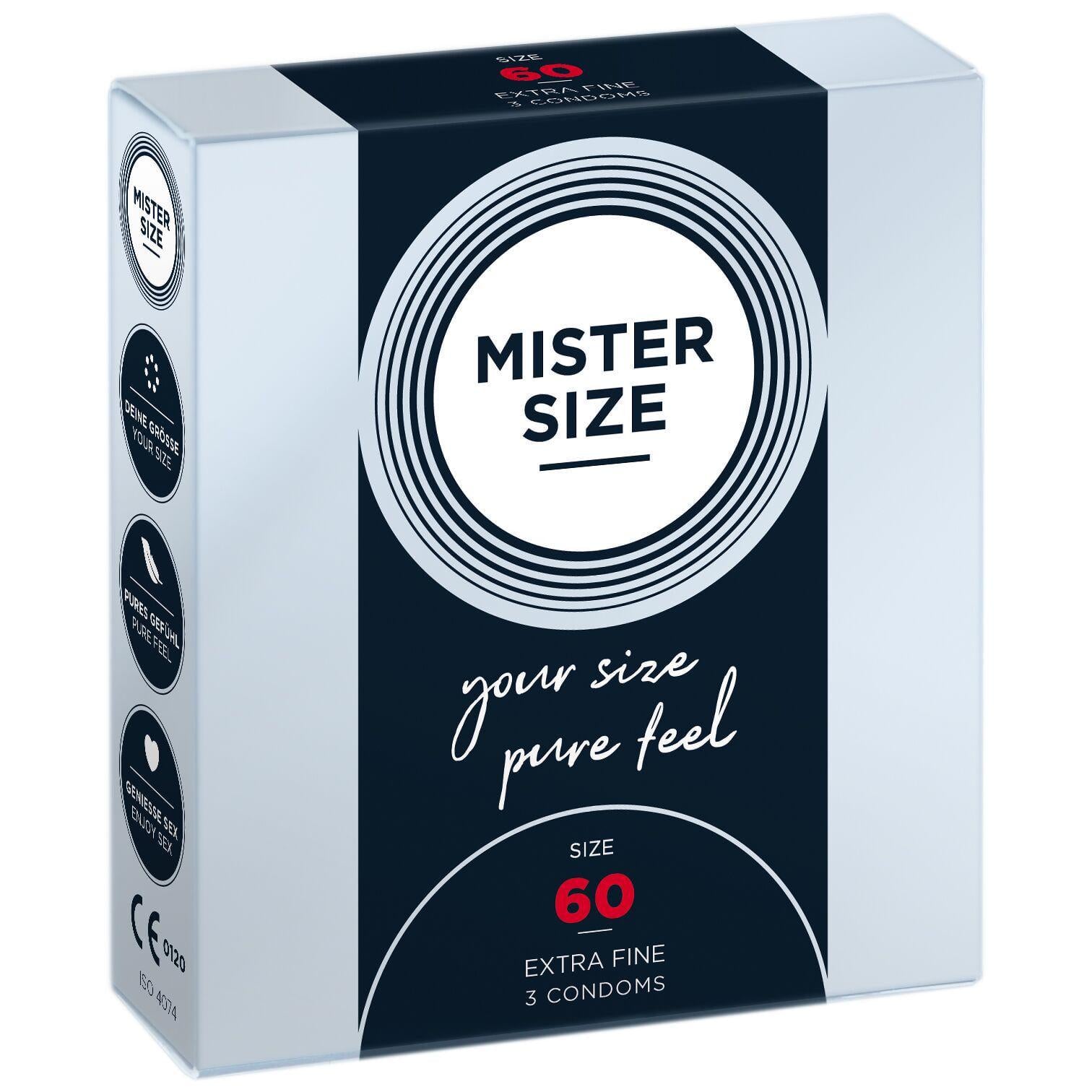 Презервативи Mister Size pure feel 60 товщина 0,05 мм 3 шт. (BL8036)