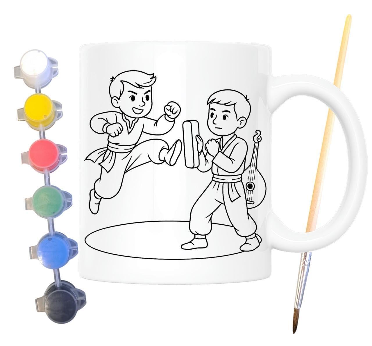 Набор для творчества кружка раскраскаБоевой гопак 330 мл Белый (КР0122)