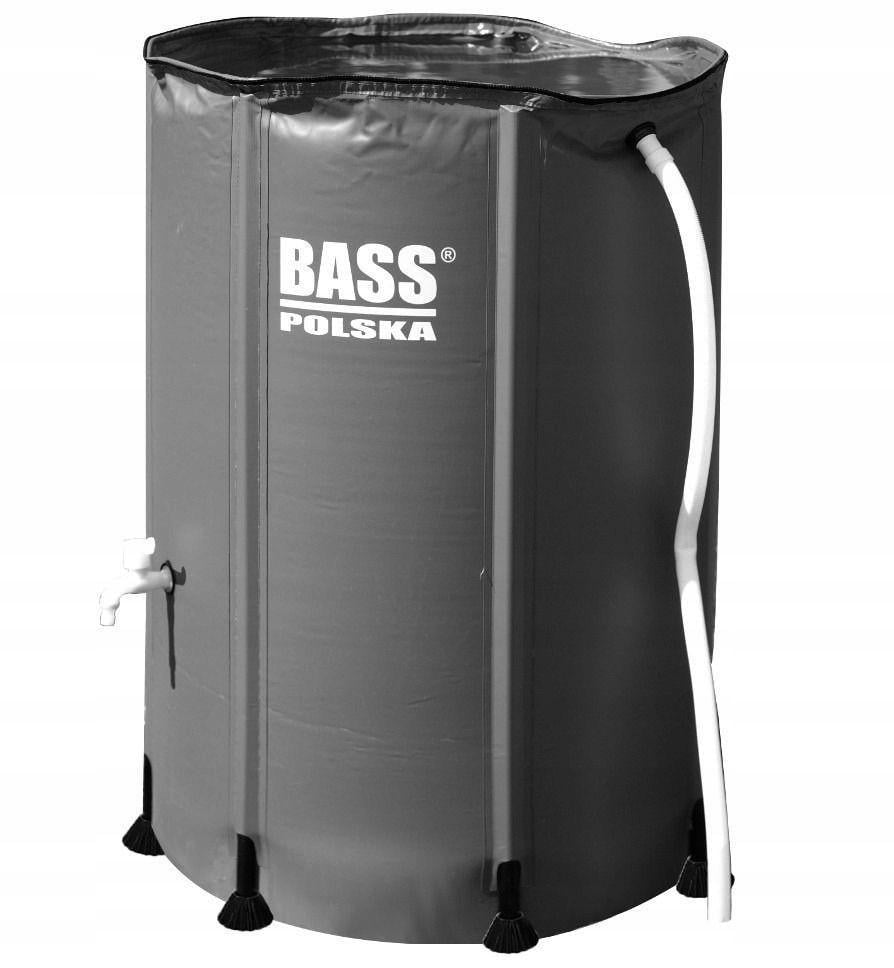 Бочка для дождевой воды Bass Polska ПВХ складная 80х98 см с краном 3/4" 500 л Серый (37017928)