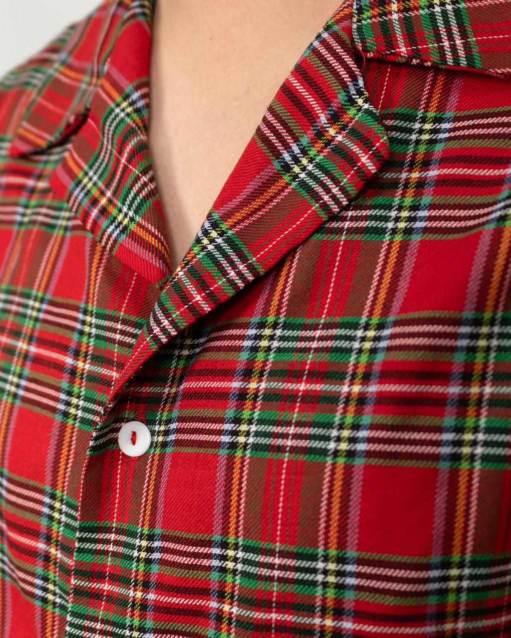 Пижама мужская домашняя фланелевая рубашка со штанами клетка XL Красный с зеленым - фото 10 Пижама мужская домашняя фланелевая рубашка со штанами клетка XL Красный с зеленым - фото 10