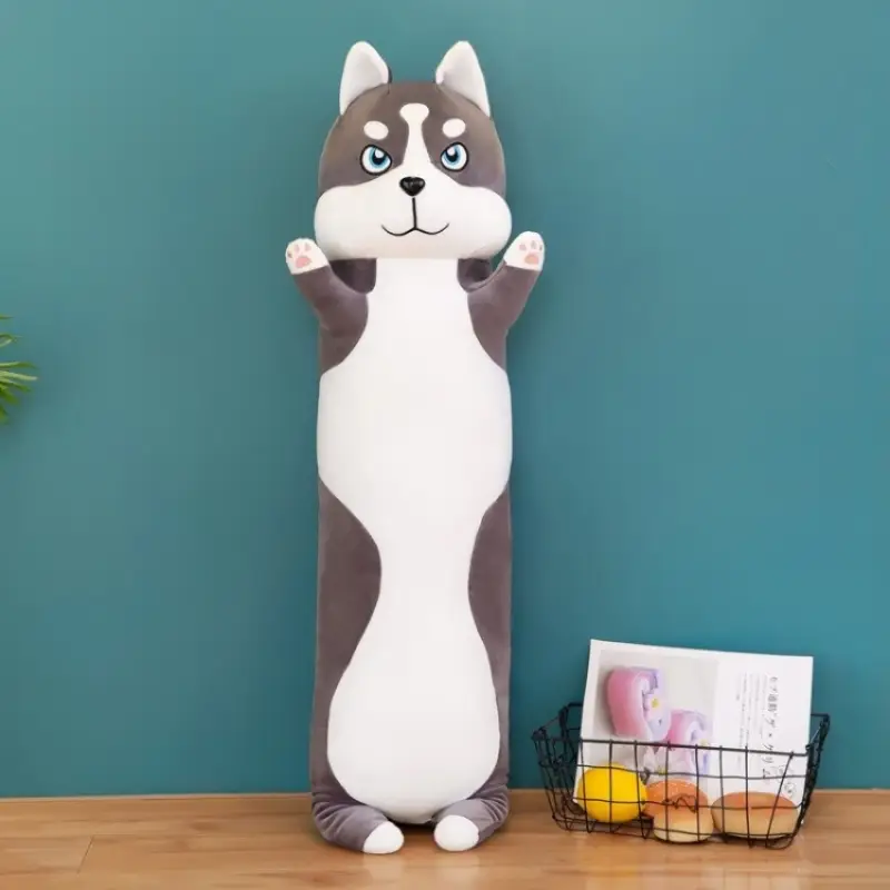 Игрушка мягкая Хаски обнимашка-антистресс 111 см