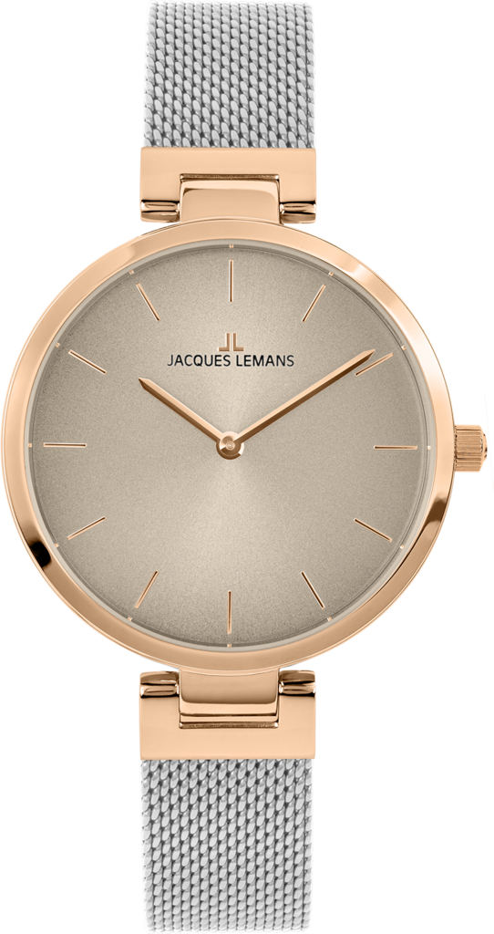 Наручные часы женские Jacques Lemans Elegance 1-2110K со стальным корпусом WR 50 м и серебристым циферблатом