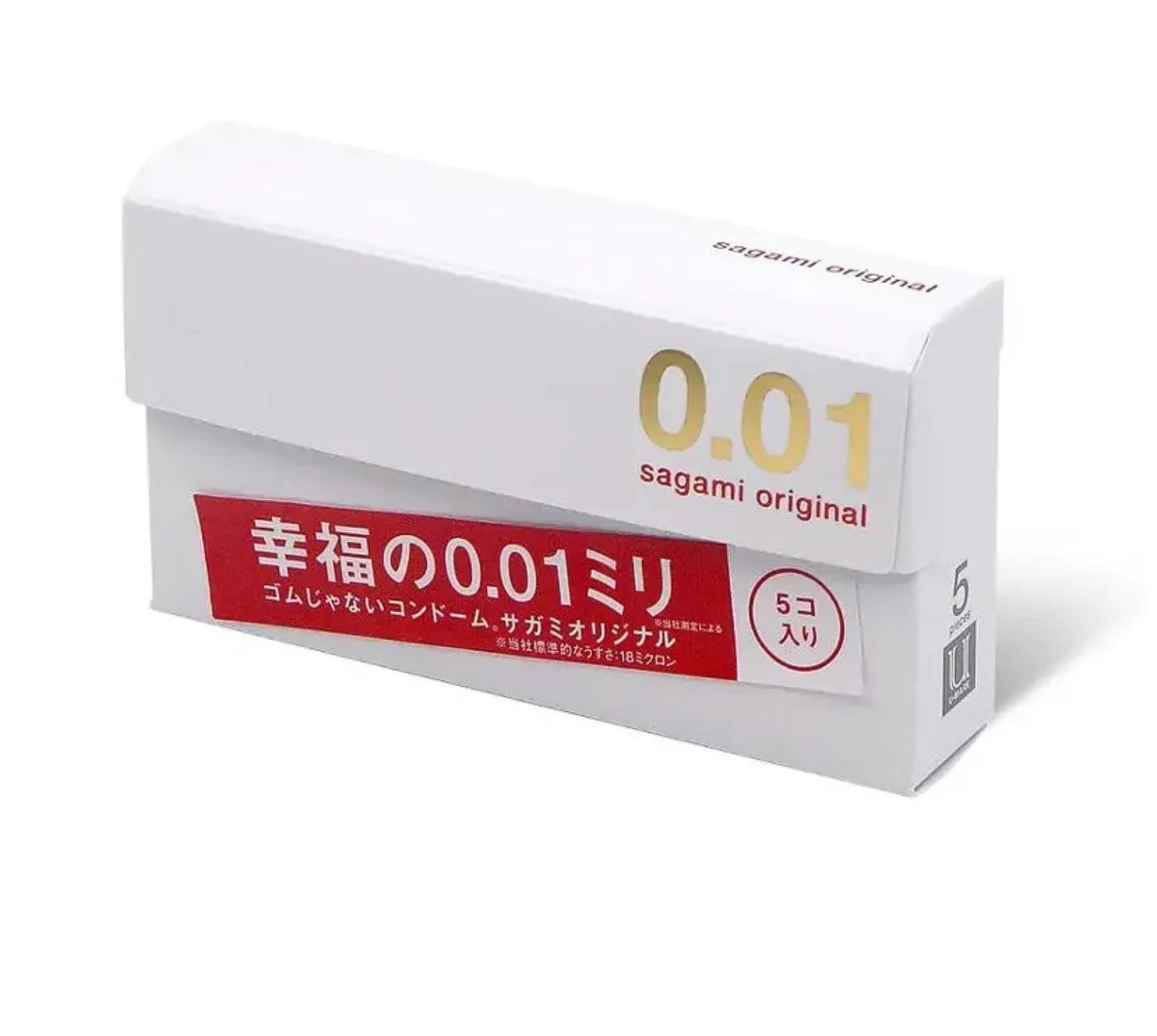 Презервативы ультратонкие Sagami 0.01 5 шт. (29633741)