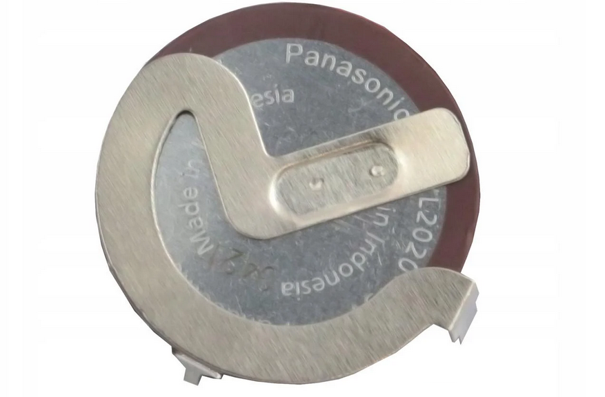 Аккумулятор Panasonic VL2020 HFN 3 V 20 mAh с контактами 105° для брелока BMW Mini