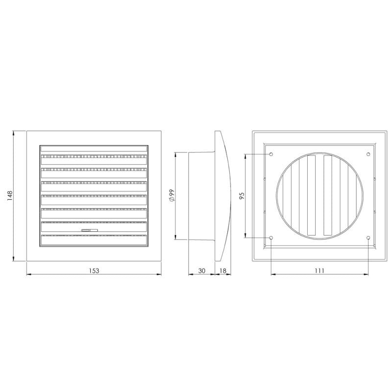 Вентиляционная регулируемая решетка Europlast ND10R - фото 2