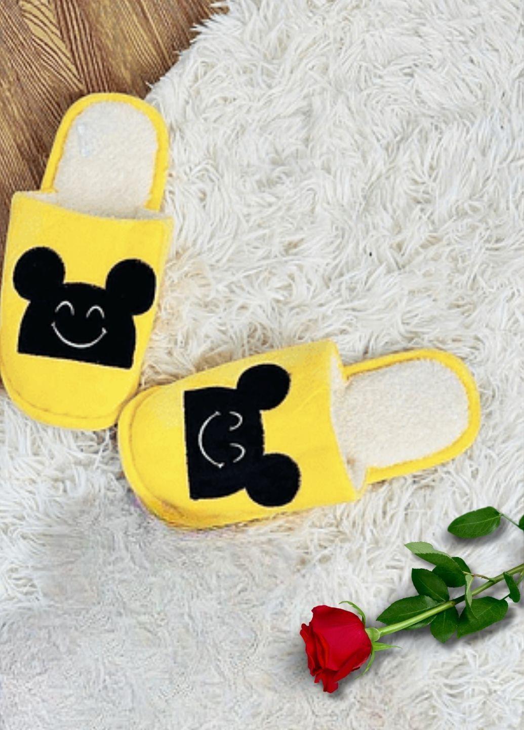 Тапочки теплые Winter Indoor Home р. 38 Желтый (7233) - фото 2