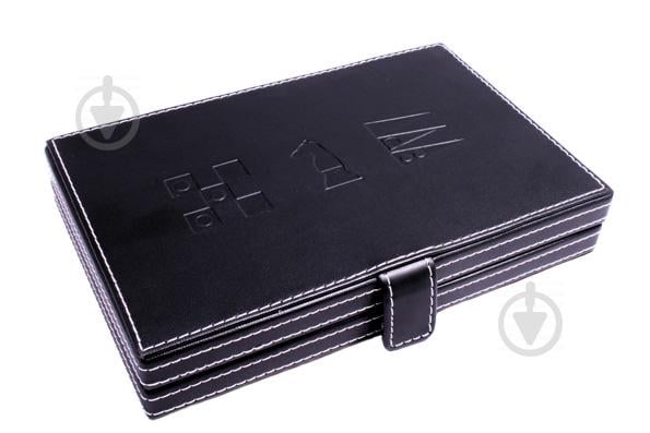 Дорожный набор в кожаном кейсе Duke Шахматы шашки нарды (SG1150)