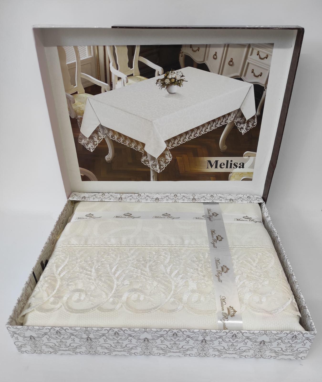 Скатерть Maison Royale 160x400 ovale Melisa Cream (CN6824)