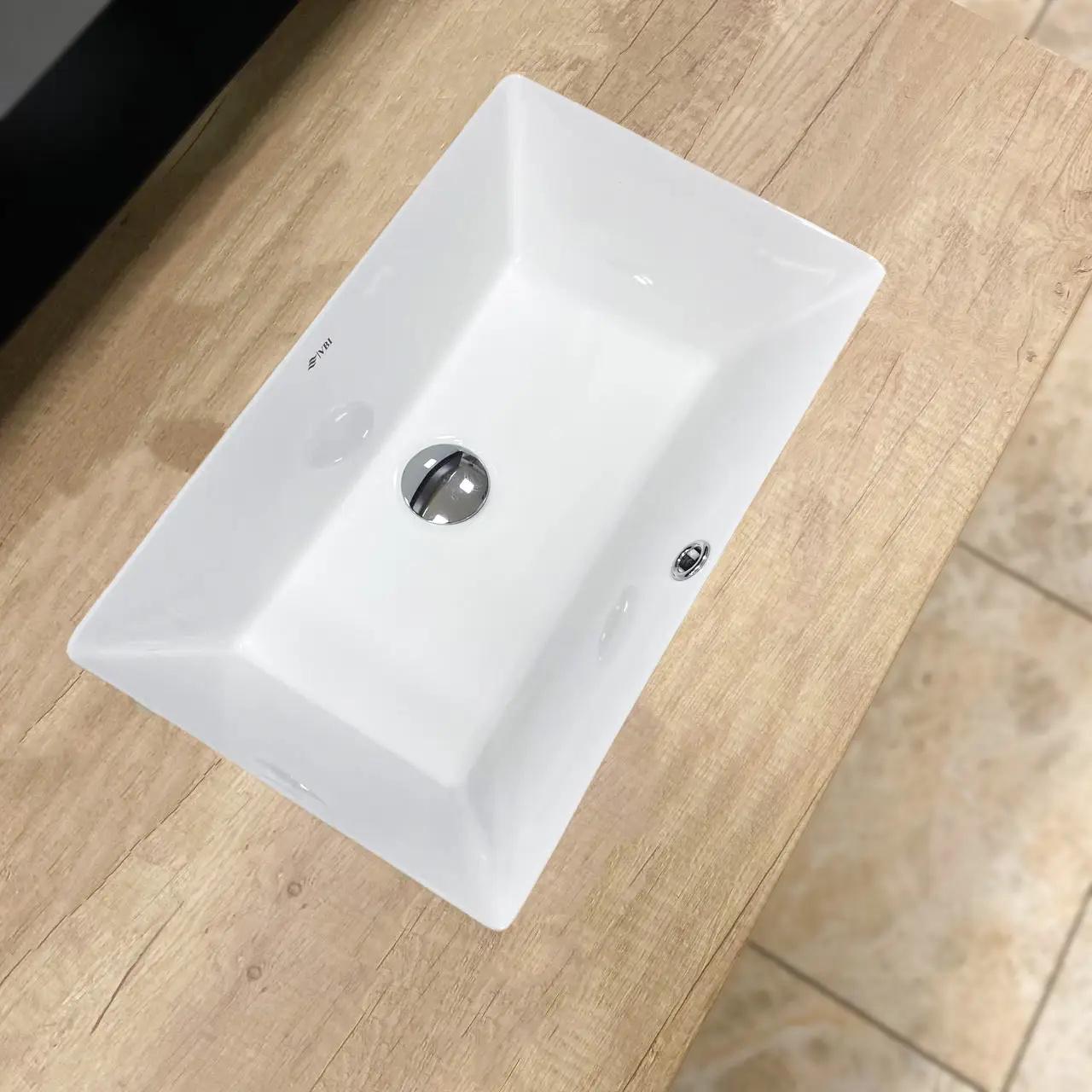 Раковина врізна VBI Sorrento прямокутна 345x530 мм Білий (RM-VBI-018037) - фото 2 Раковина врізна VBI Sorrento прямокутна 345x530 мм Білий (RM-VBI-018037) - фото 2