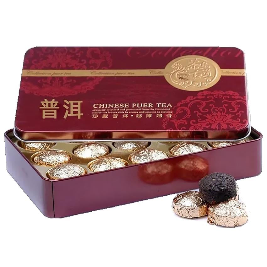 Подарунковий набір Шу Пуер Класик 5 міні-точ Чай у жерстяній коробці (60018)