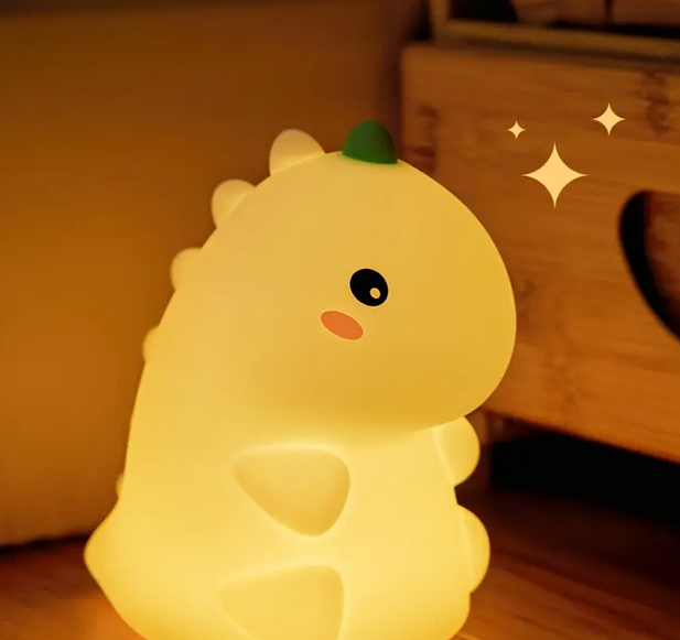 Нічник силіконовий Динозавр з таймером Білий (SAM-900) - фото 6 Нічник силіконовий Динозавр з таймером Білий (SAM-900) - фото 6