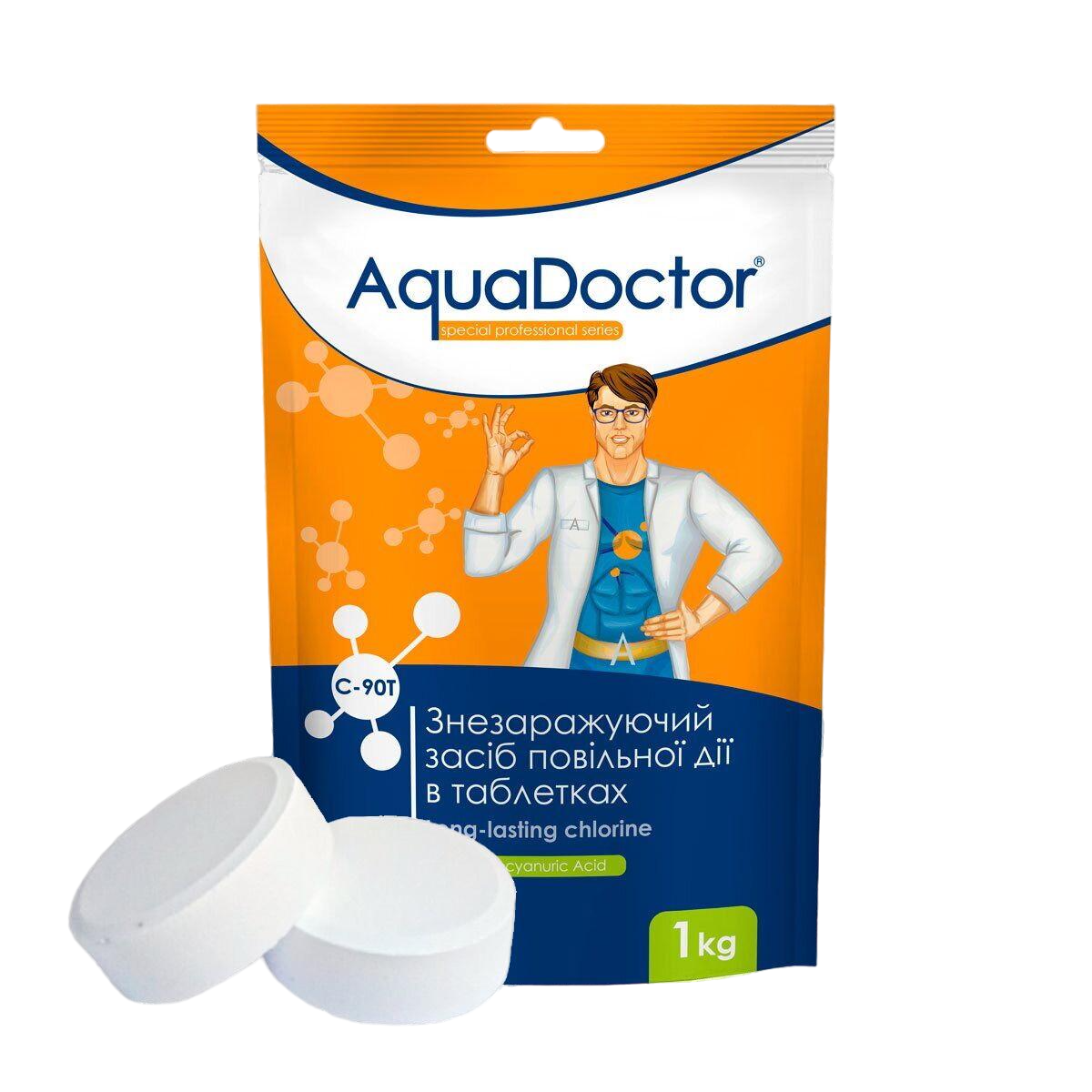 Хлор для бассейна Aquadoctor C-90T 1 кг (15971)