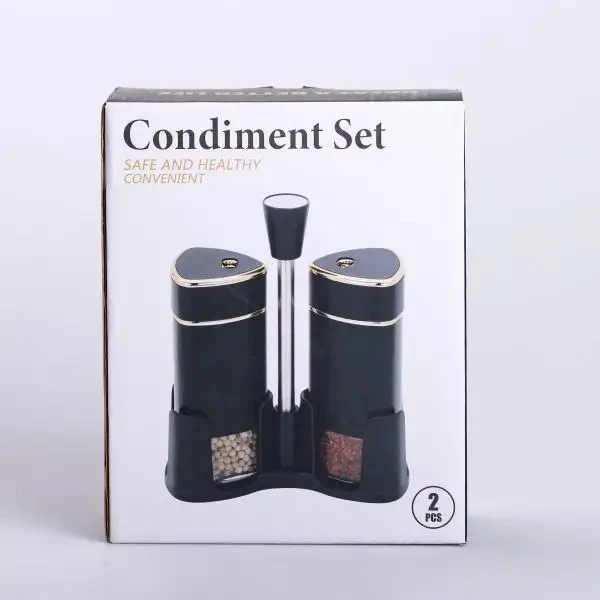 Набор для специй на подставке по 120 мл Черный (6797) - фото 8 Набор для специй на подставке по 120 мл Черный (6797) - фото 8