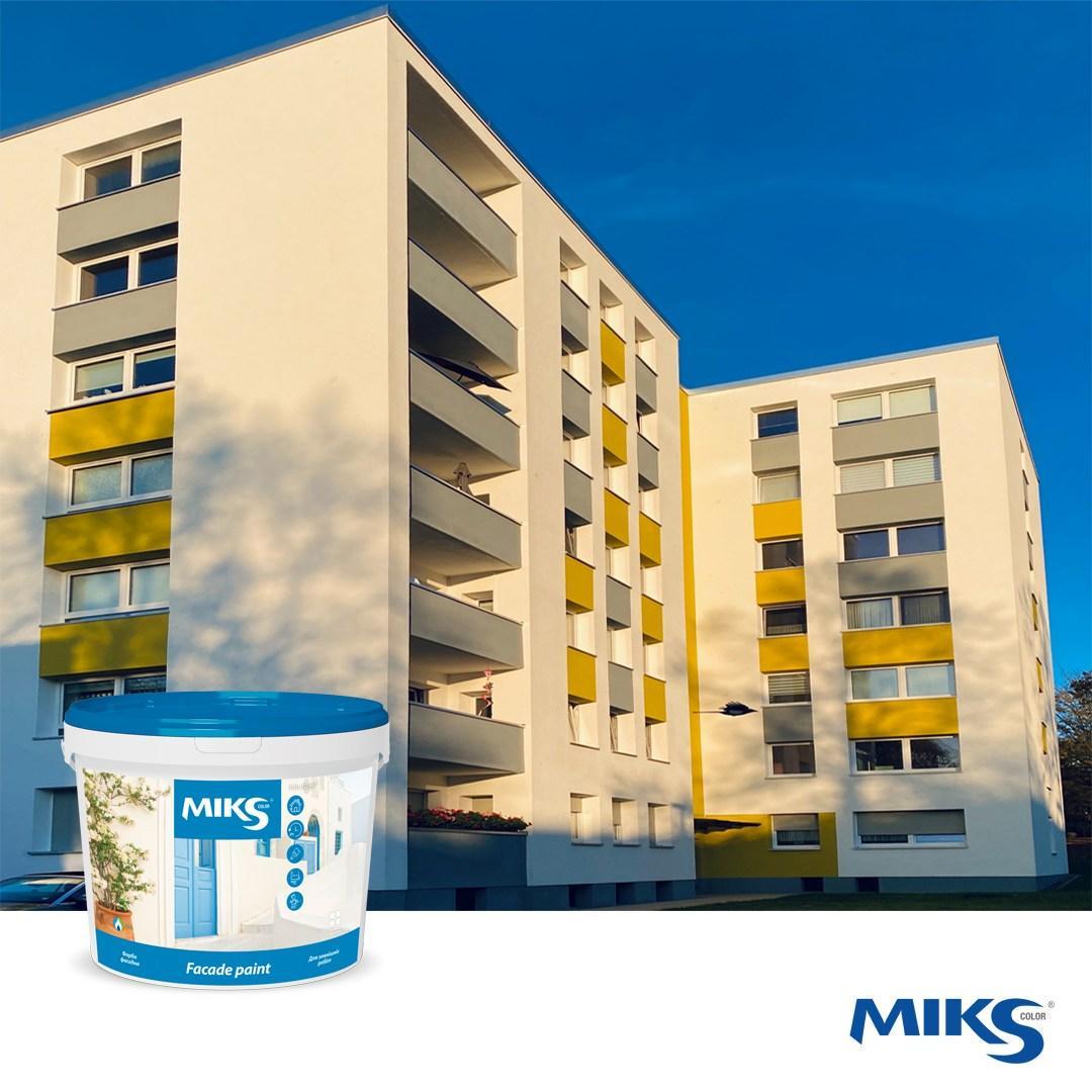 Краска фасадная MIKS Color 14 кг (2493674214) - фото 2 Краска фасадная MIKS Color 14 кг (2493674214) - фото 2