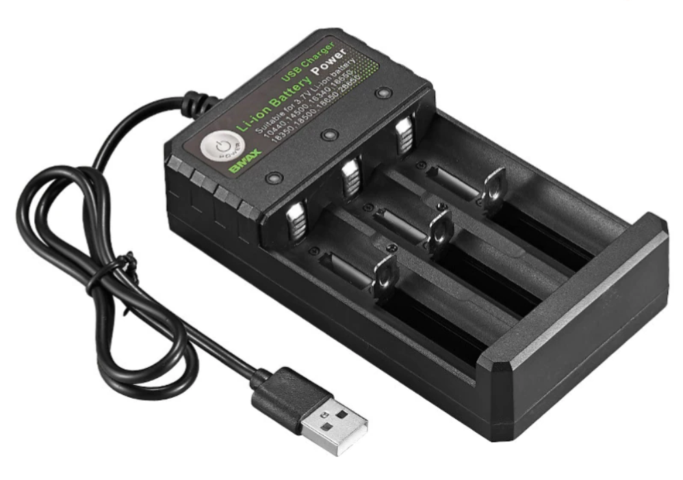 Зарядное устройство на 3 слота BMAX Charger Black (11010)