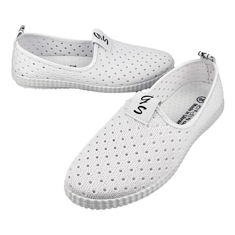 Мокасины женские сеточка 5260-3 p. 37 24-24,5 см Белый - фото 2