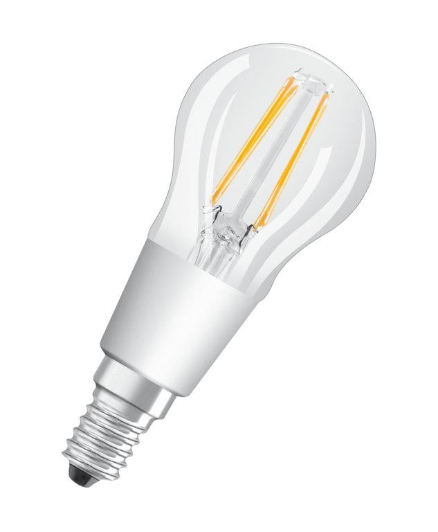 Лампа світлодіодна Osram Retrofit P 4,5W 230V 470 lm 2700-2200K E14 філаментна (4058075435476)