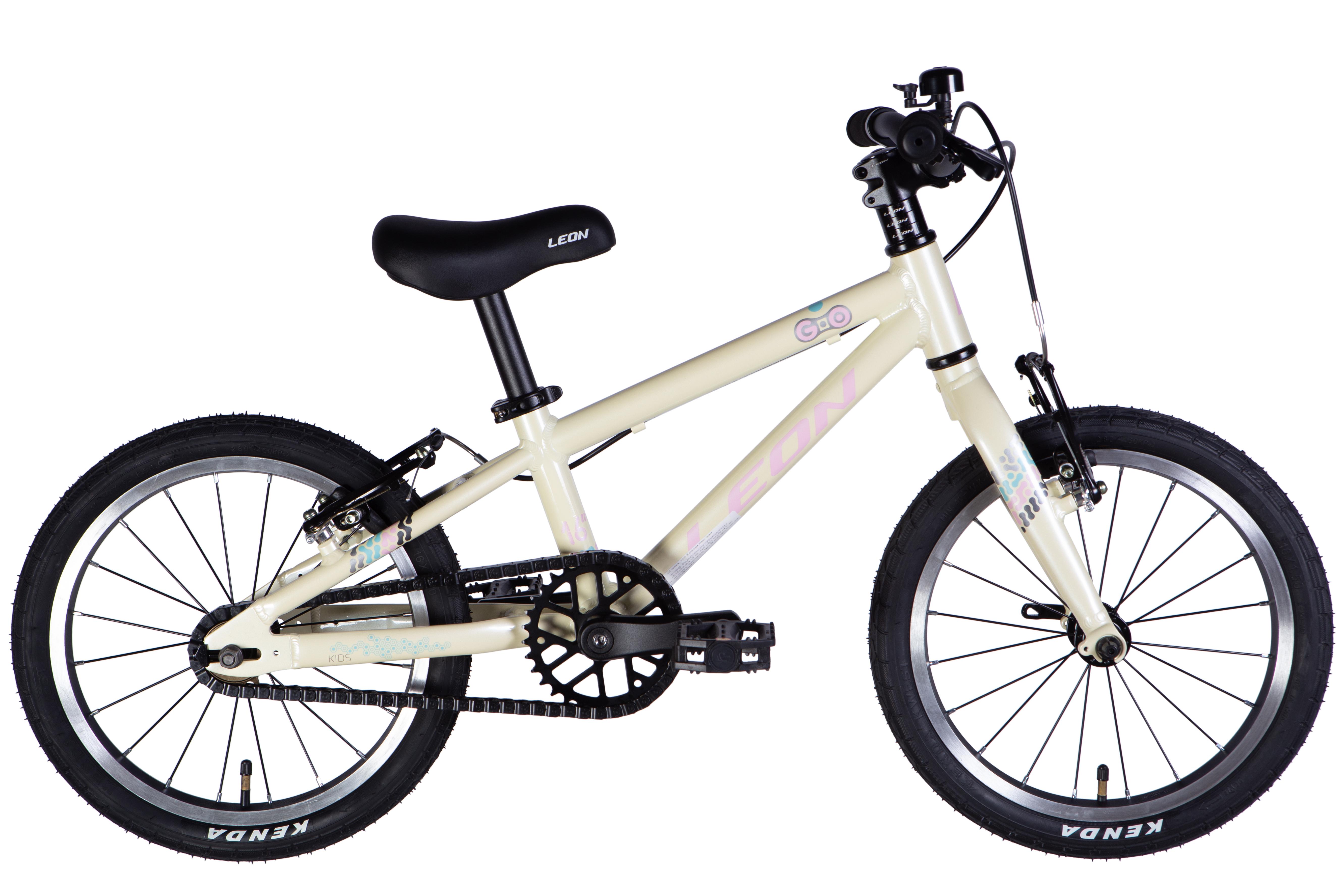 Велосипед Leon 2025 GO Vbr FR AL 16" рама 8" Бежевый с розовым (OPS-LN-16-004) - фото 1 Велосипед Leon 2025 GO Vbr FR AL 16" рама 8" Бежевый с розовым (OPS-LN-16-004) - фото 1