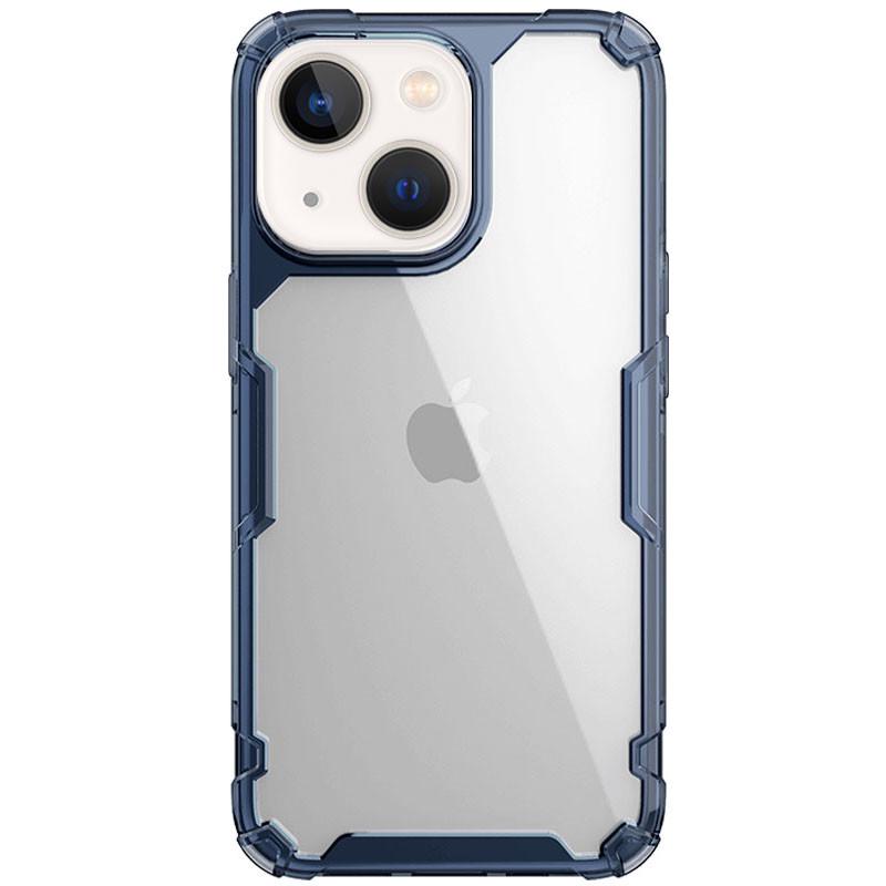 Протиударний Чохол для Apple iPhone 15 Plus (6.7") TPU Nillkin Nature Pro Series Синій (прозорий)