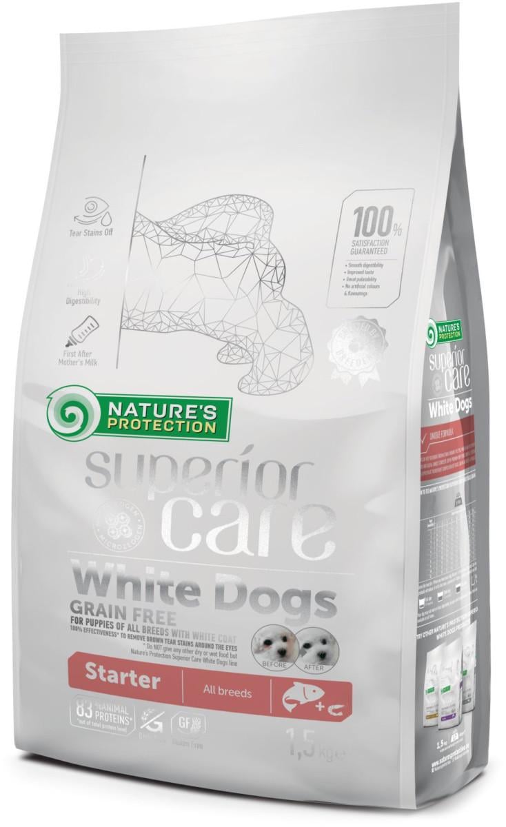 Корм сухий для цуценят Nature's Protection Superior Care Dogs Grain Free Starter All Breeds беззерновий 1,5 кг (4771317456694) - фото 1 Корм сухий для цуценят Nature's Protection Superior Care Dogs Grain Free Starter All Breeds беззерновий 1,5 кг (4771317456694) - фото 1