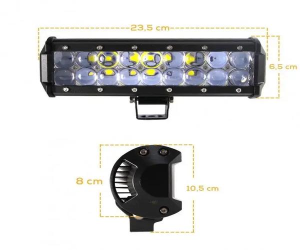 Автофара на дах 5D-54W-MIX 54 Вт 18 LED Чорний (5D-54W-MIX_447) - фото 3