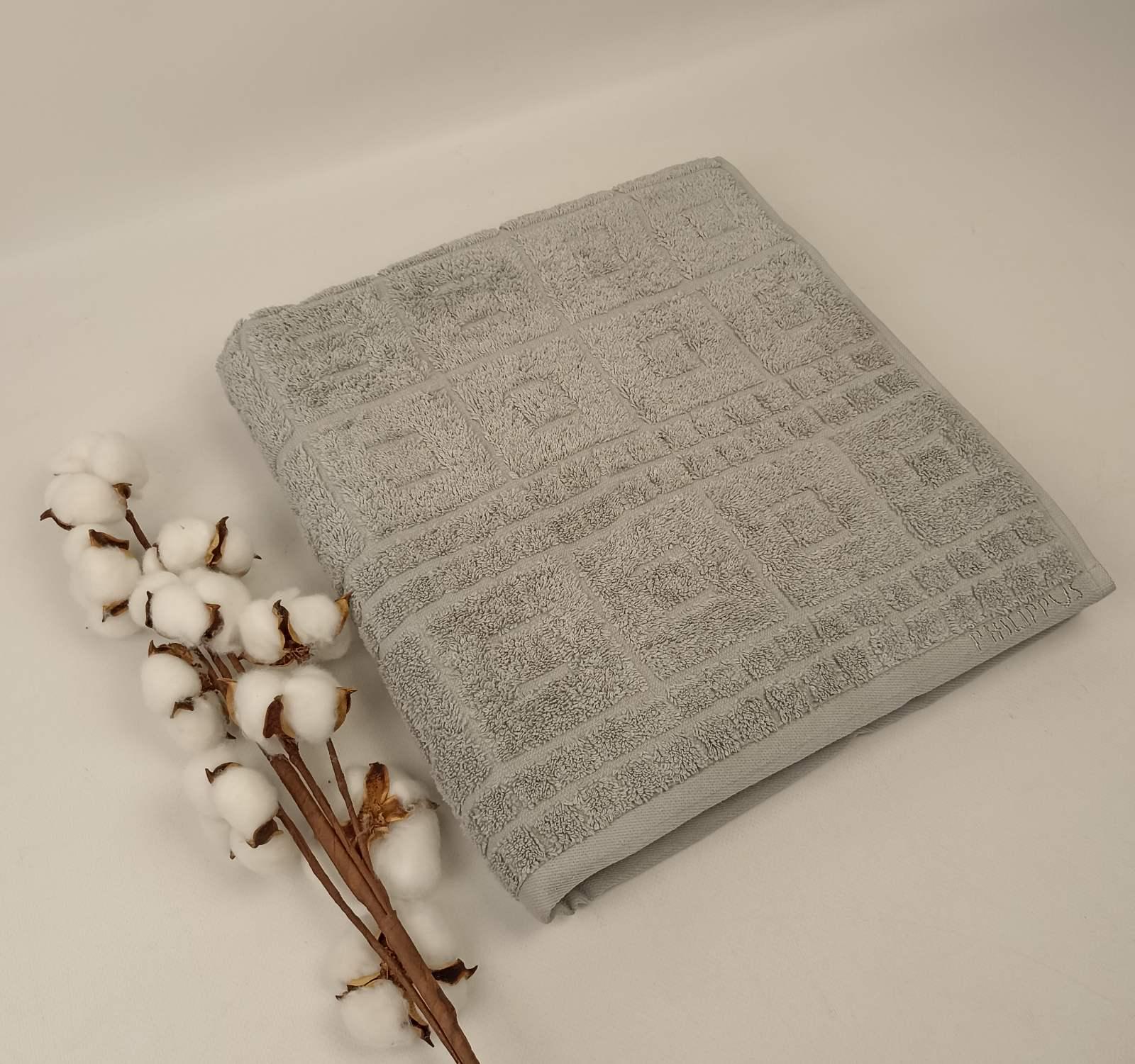 Полотенце Philippus Delux Cotton Cakarta Е994 70х140 см Серый (CN37493)