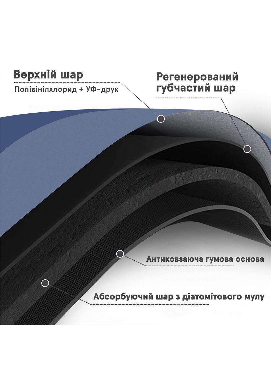 Коврик в ванную комнату Good Idea овальный влагопоглощающий противоскользящий 40х60 см Коричневый (МА3М) - фото 3