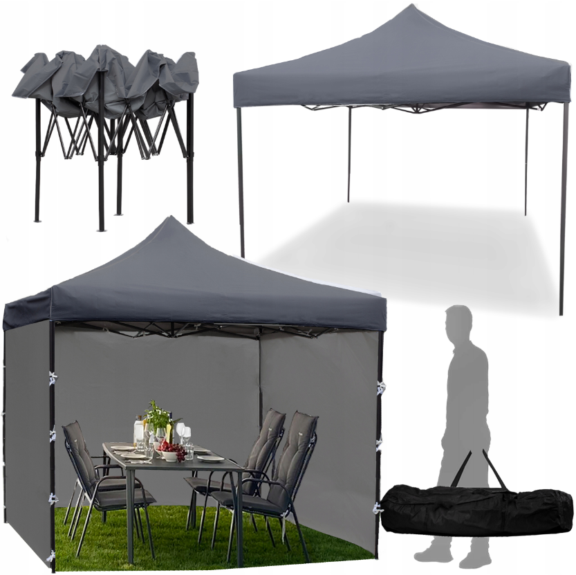 Павильон садовый Maltec 3 стены 3х3 м Серый (2166763814) - фото 11 Павильон садовый Maltec 3 стены 3х3 м Серый (2166763814) - фото 11