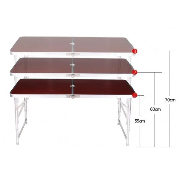 Стіл для пікника Folding table + 4 chairs NO.3 Світле дерево  (3829608) - фото 6