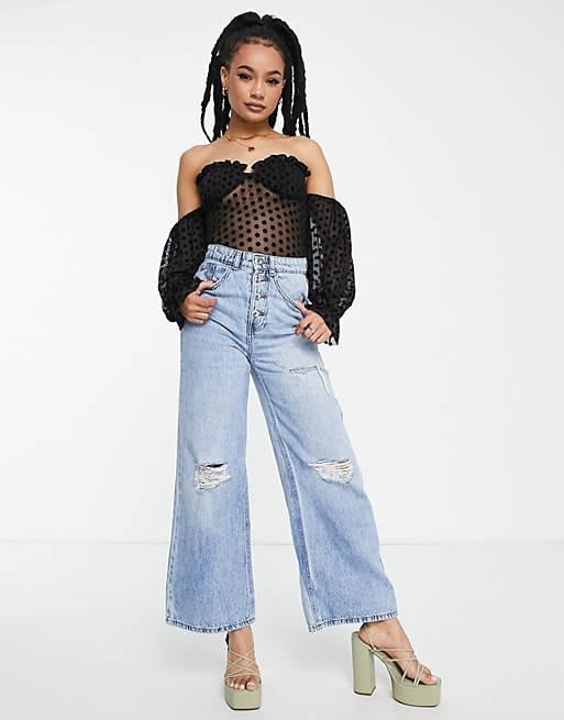 Боді Missguided WXZ9222793 р. 32 Чорний