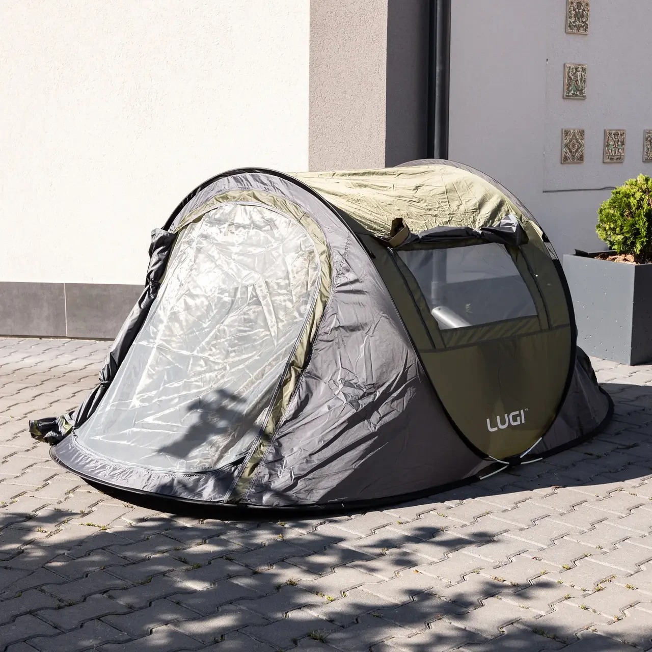 Намет туристичний для кемпінгу 2 місний саморозкладний 2,45х1,45 м - фото 9